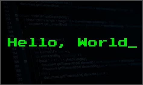 why do programmers use hello world
