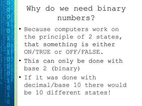 why do we need binary number system