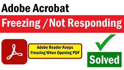 why does adobe reader keep freezing