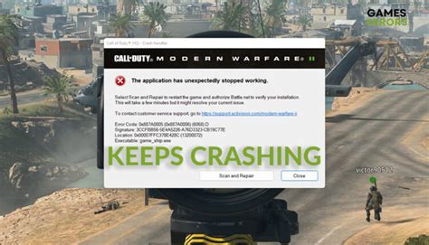 why does cod keep crashing pc