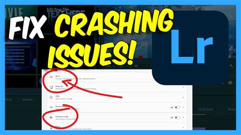 why does lightroom keep crashing