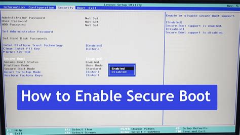 why does my computer not support secure boot