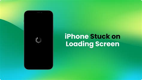 why does my iphone 12 keep going to a black loading screen