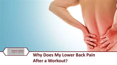 why does my lower back hurt after core workout