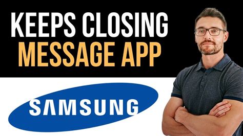 why does my message app keep closing android