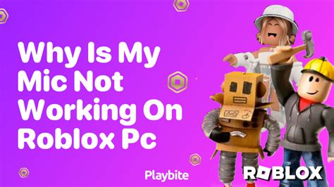 why does my mic work on discord but not roblox