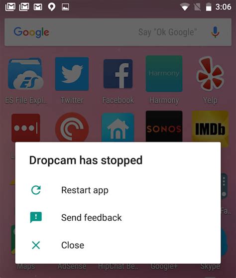 why does my notes app keep crashing android
