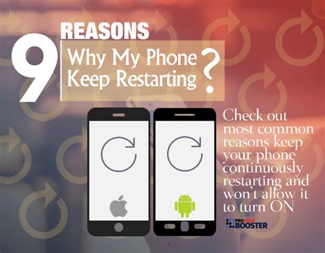 why does my phone keep restarting and won't turn on
