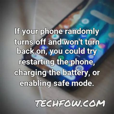 why does my.phone randomly.turn off and start loading
