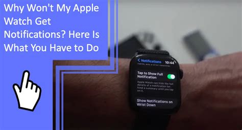 why don't i get text notifications on my apple watch