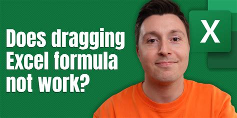 why dragging is not working in excel