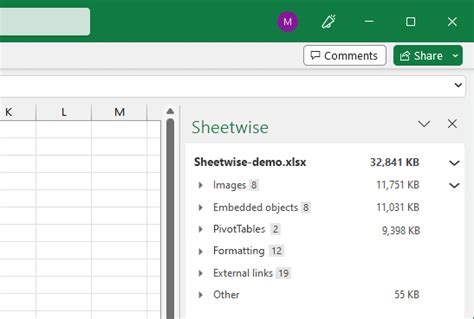 why excel file size is too big