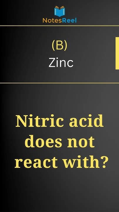 why gold does not react with nitric acid