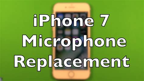 why has my iphone 7 microphone stopped working