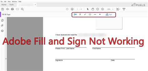 why is adobe acrobat sign not working