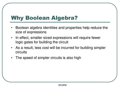 why is boolean algebra important