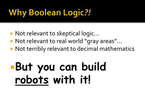 why is boolean logic important today