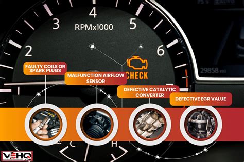 why is check engine light going on and off