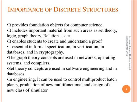why is discrete structures important