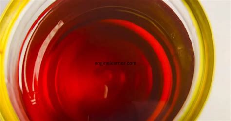 why is engine oil red