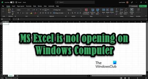 why is excel not opening on my computer