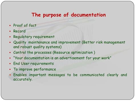 why is good documentation practice important