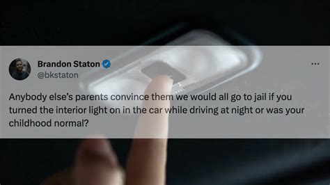 why is it illegal to turn on the light in the car