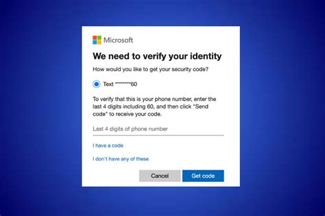 why is microsoft not sending me a code