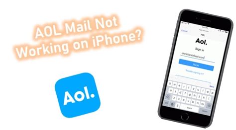 why is my aol email not loading on my iphone