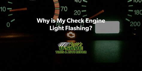 why is my check engine light keep flashing