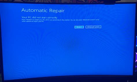 why is my computer stuck on blue screen