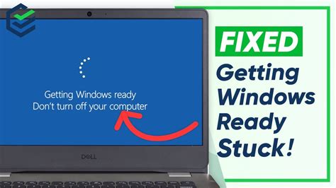 why is my computer stuck on getting windows ready