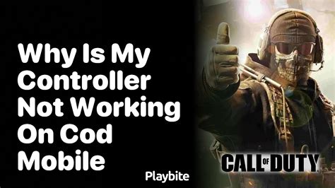 why is my controller not working cod mobile