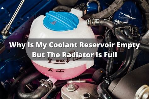 why is my coolant overflow tank full but radiator empty