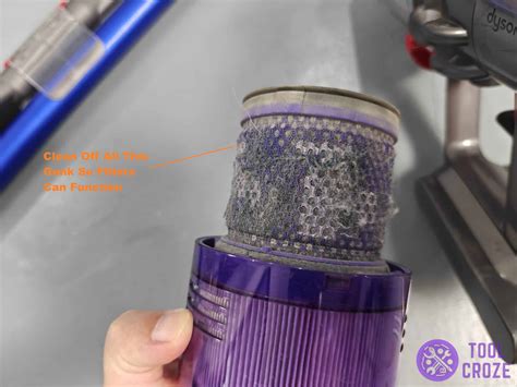 why is my dyson filter light still flashing after cleaning