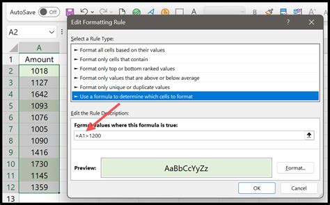 why is my excel format not working