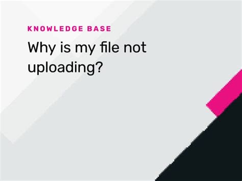 why is my file not uploading
