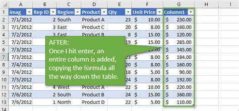 why is my formula not auto filling in excel table