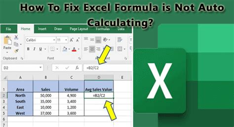 why is my formula not calculating correctly in excel