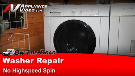 why is my front load washer not going into the spin cycle