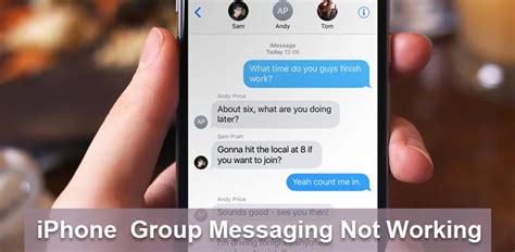 why is my group messaging not working