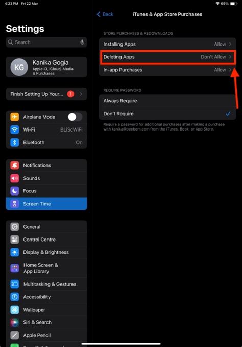 why is my ipad not deleting apps