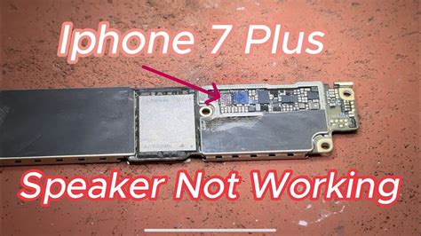 why is my iphone 7 plus speaker not working during calls