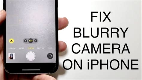 why is my iphone camera blurry when in focus
