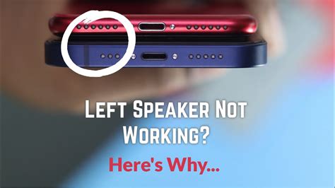 why is my iphone left speaker not working