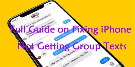 why is my iphone not getting group texts with android users