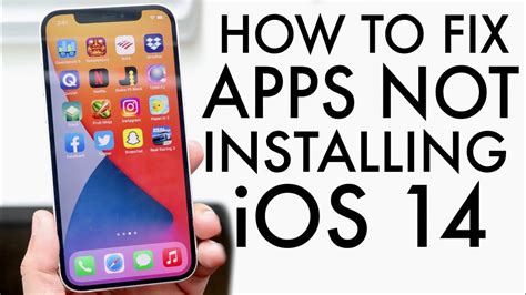 why is my iphone not installing any apps