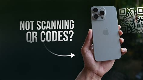 why is my iphone not recognizing qr code