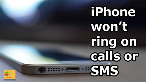 why is my iphone not ringing when i get calls and texts