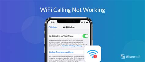 why is my iphone not working on wifi calling